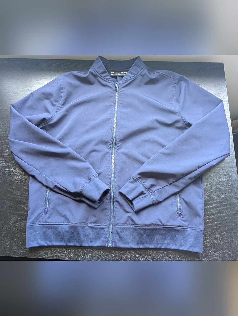 Under Armour Fitted Storm Running Jacket in Navy